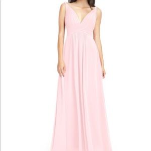 Azazie Blushing Pink Long Maxi Dress